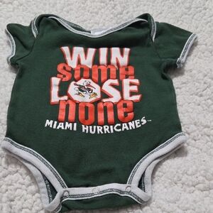 MIAMI UNIVERSITY HURRICANES ONESIE